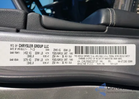 2014 Jeep Grand Cherokee Limited z USA, uszkodzony, nr VIN 1C4RJFBG6EC227197